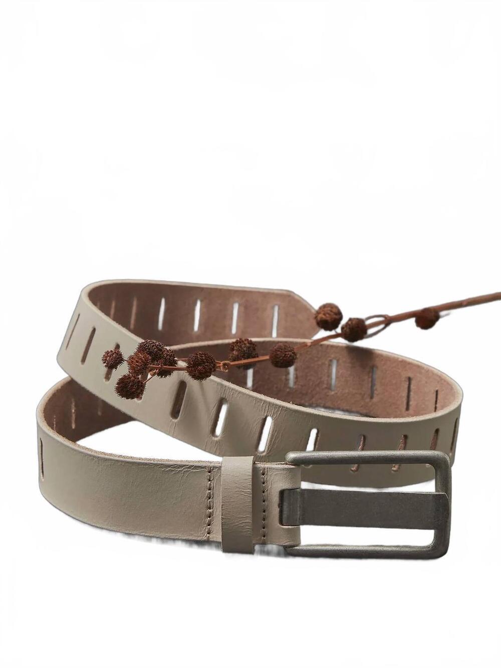 NEW FREE PEOPLE women's jona leather belt in mineral